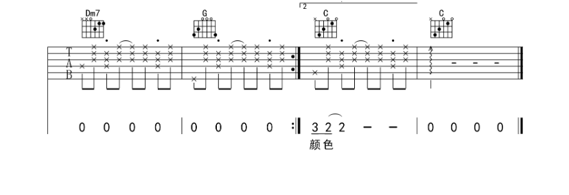 《有何不可吉他谱》_许嵩_C调 图6